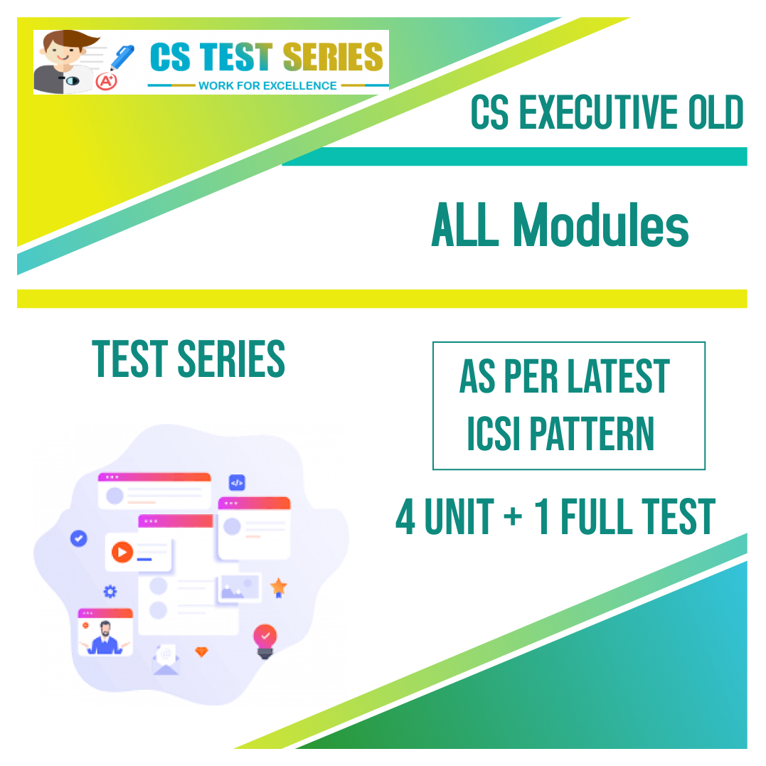 Cs Executive Old Syllabus Test Series Cs Test Series