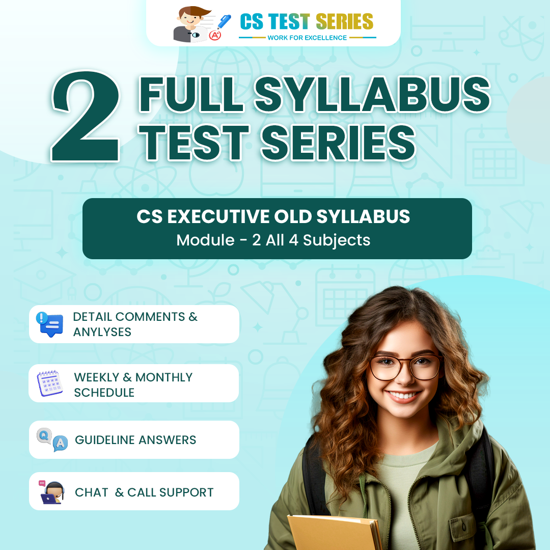 CS Executive Test Series Old Syllabus Module 2 All 4 Subjects 2 Full