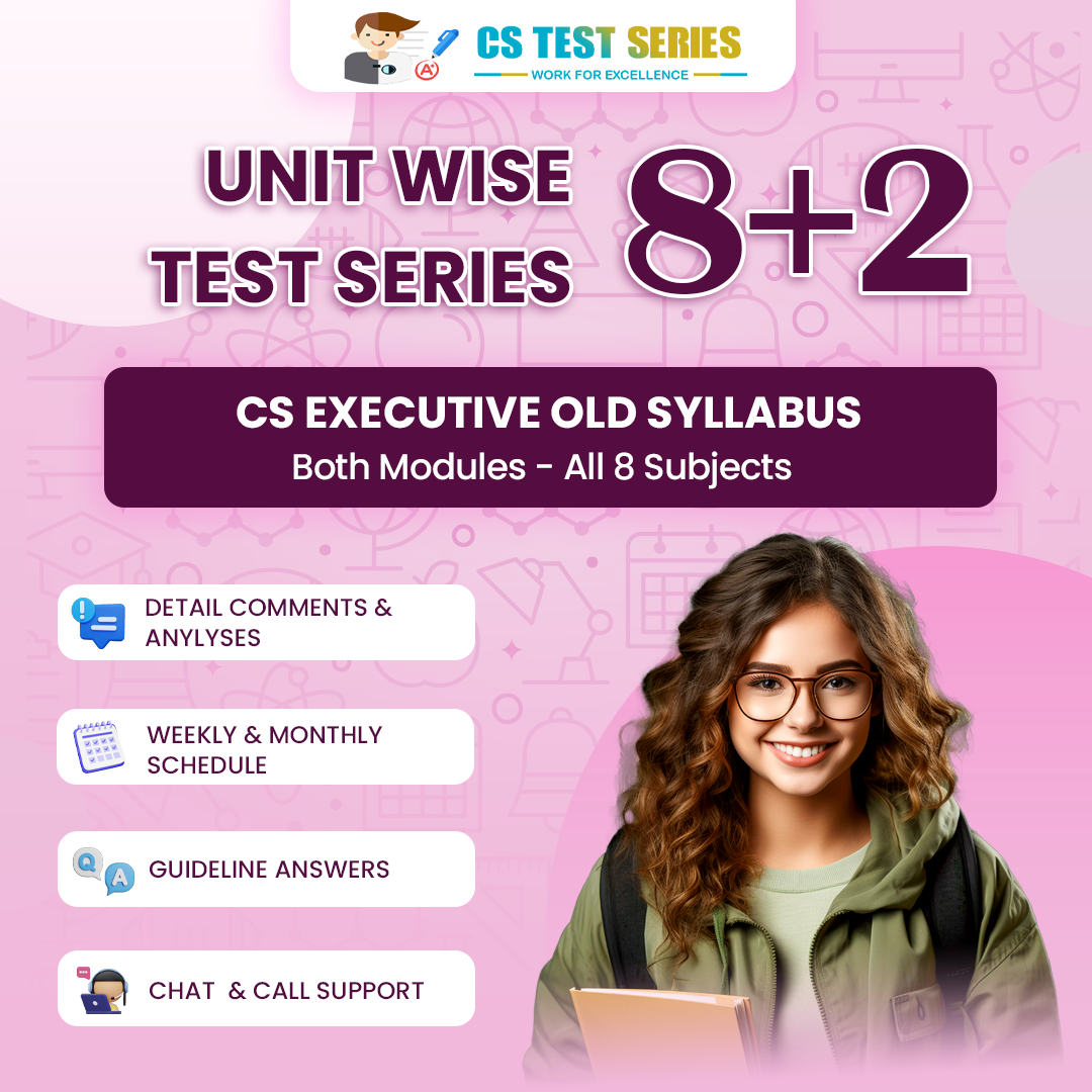 Cs Executive Test Series Old Syllabus Both Module All Subjects