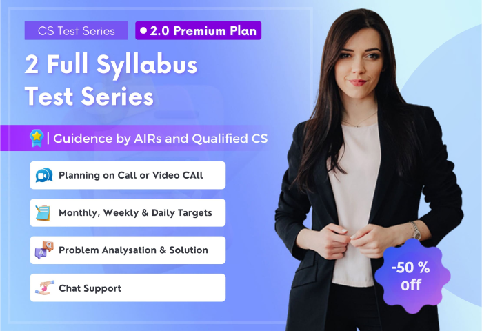 2 Full Syllabus 2.0 Premium Test - CS Professional New