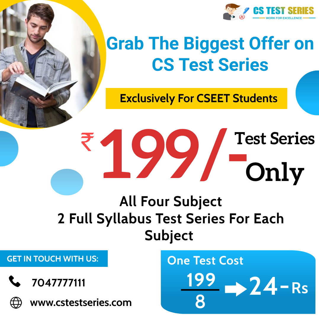 CSEET 2 Full Syllabus All Subjects Test Mock Test 100 Marks Each ( 2 ...