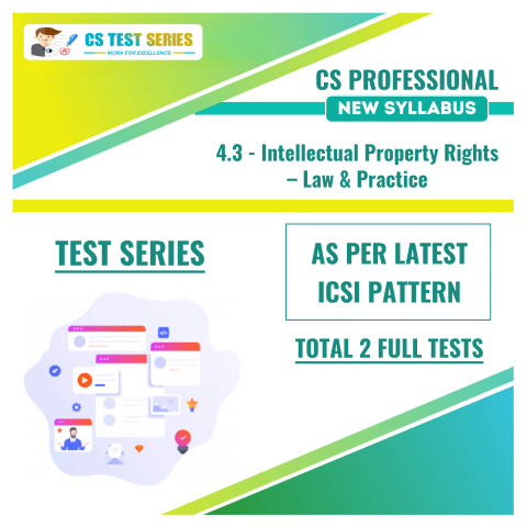 Intellectual Property Rights – Law & Practice NEW SYLLABUS