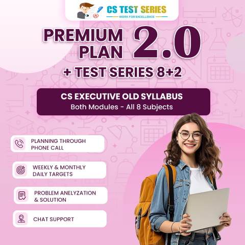 CS Executive Old Syllabus Both Modules All Eight Subjects 2.0  (8 Unit + 2 Full Syllabus Test)