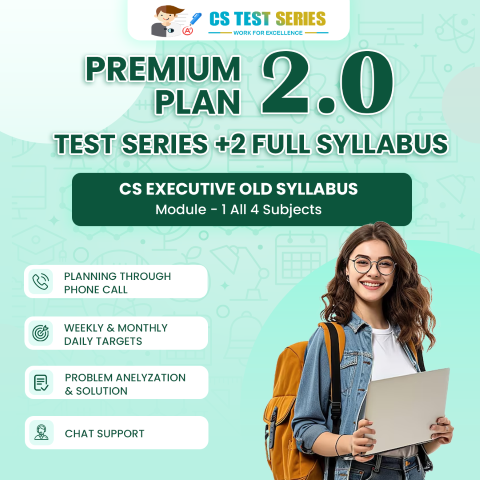 CS Executive Old Syllabus Module 1 All Four Subjects 2.0  (2 Full Syllabus Test)